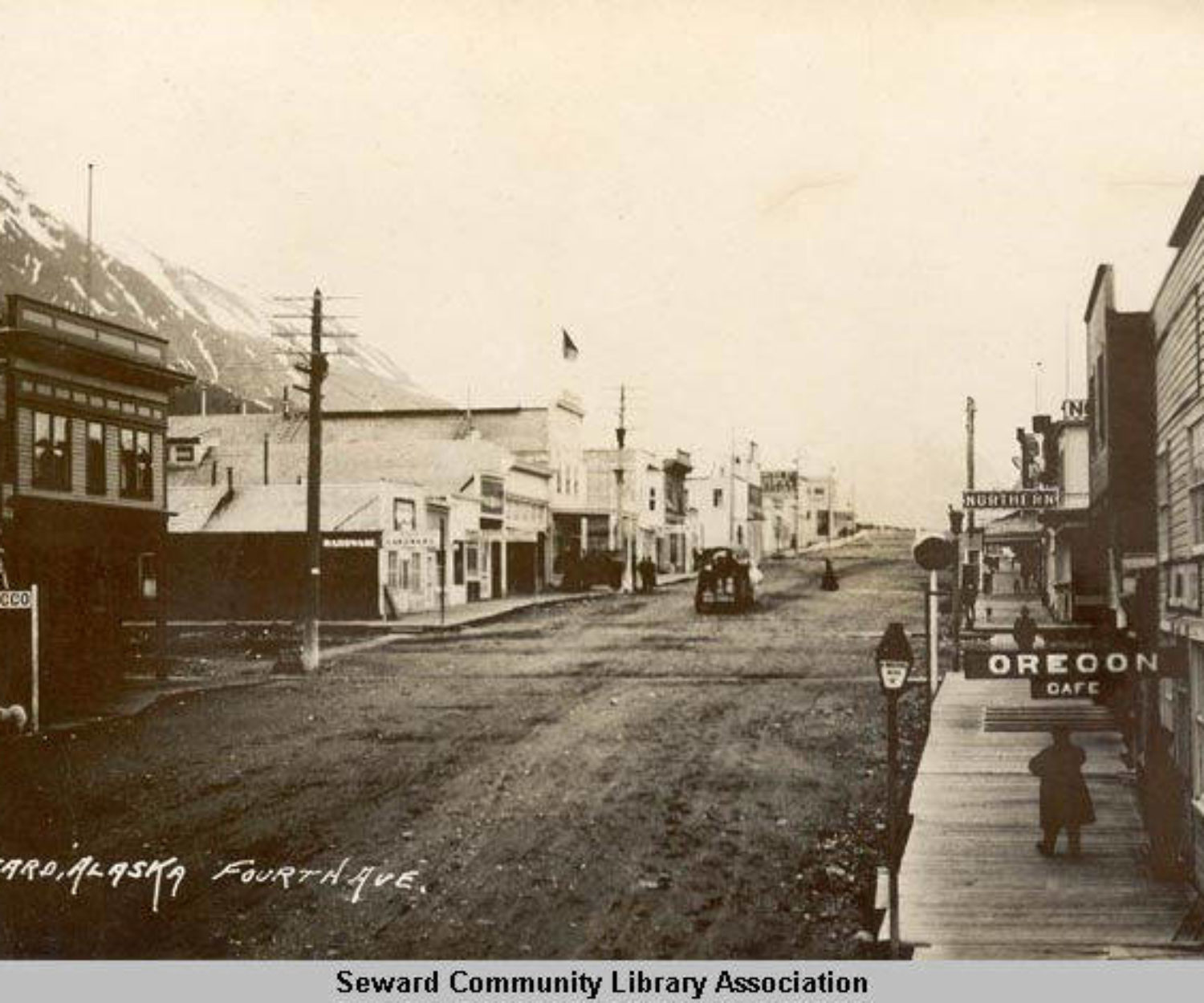View of 4th Ave in Seward, Alaska by Sylvia Sexton