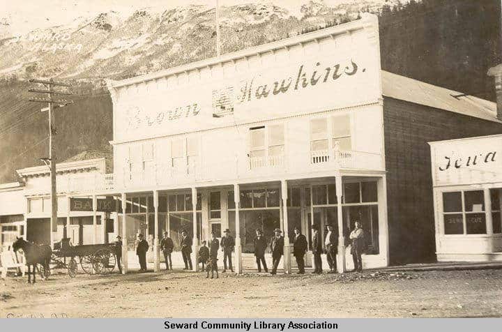 Brown and Hawkins Storefront in Seward, AK by Sylvia Sexton