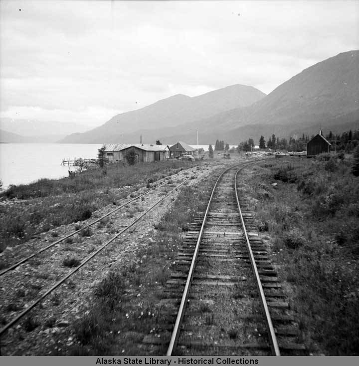 Lawing Station on Kenai Lake via Alaska Railroad in July 1943.