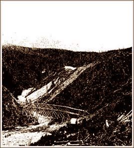 Manitoba-Simon Wible mining claim on Canyon Creek on the Eastern Kenai Peninsula in Alaska, July 1904