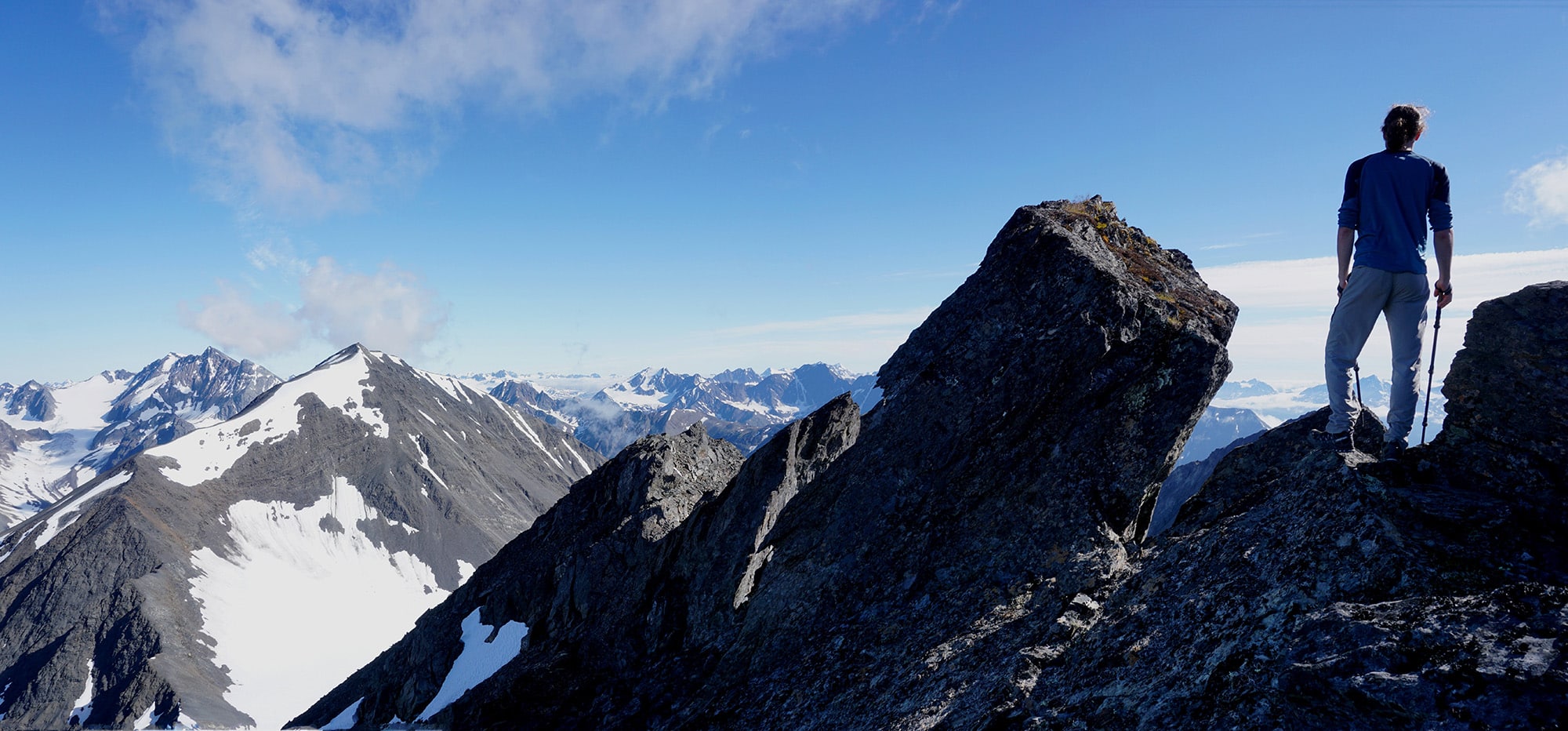 The summit of Solars Mountain on the Kenai Peninsula in Alaska
