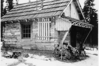 Johnson's trapline cabin.
